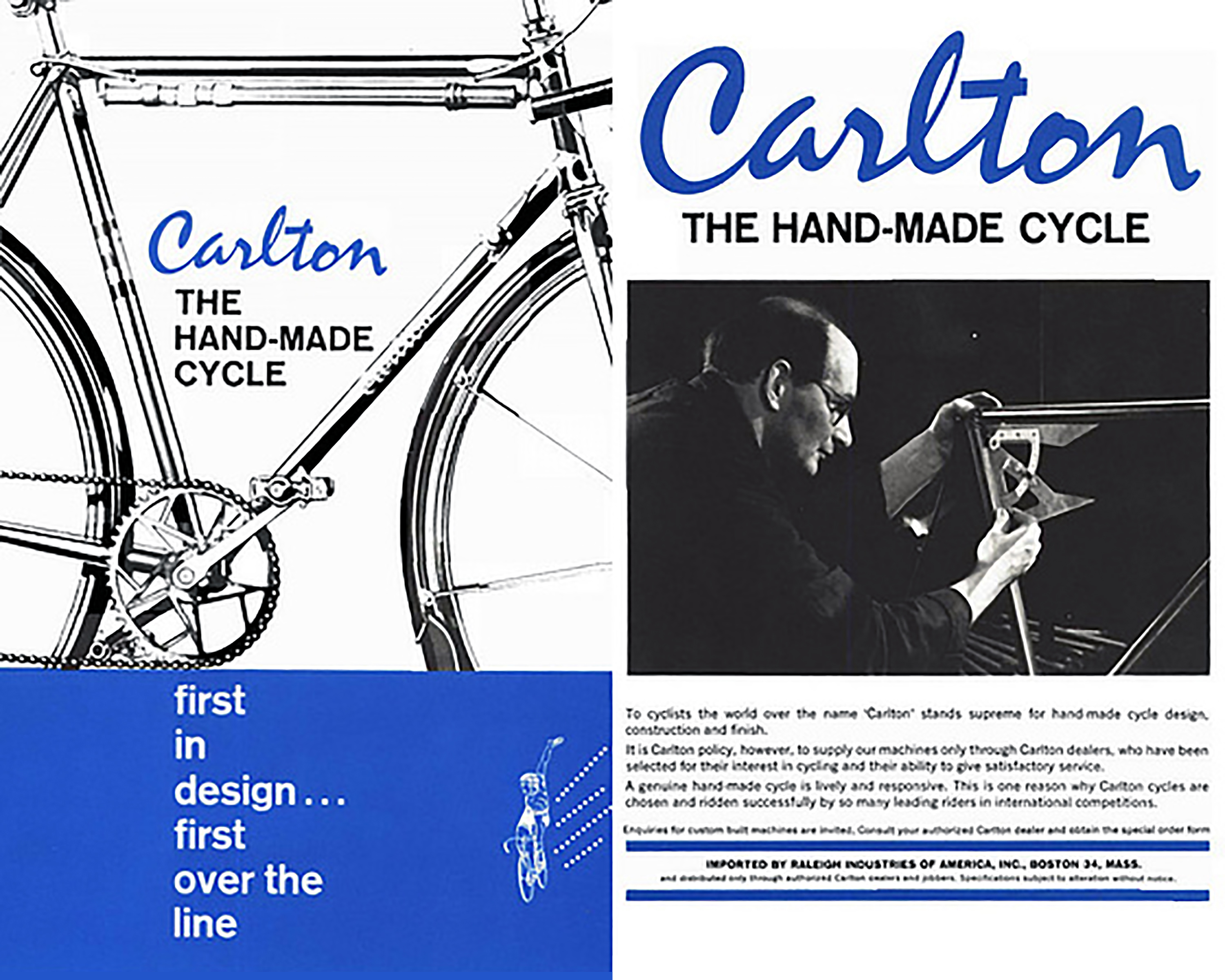 Carlton USA Hand Made Cycle Advertisement