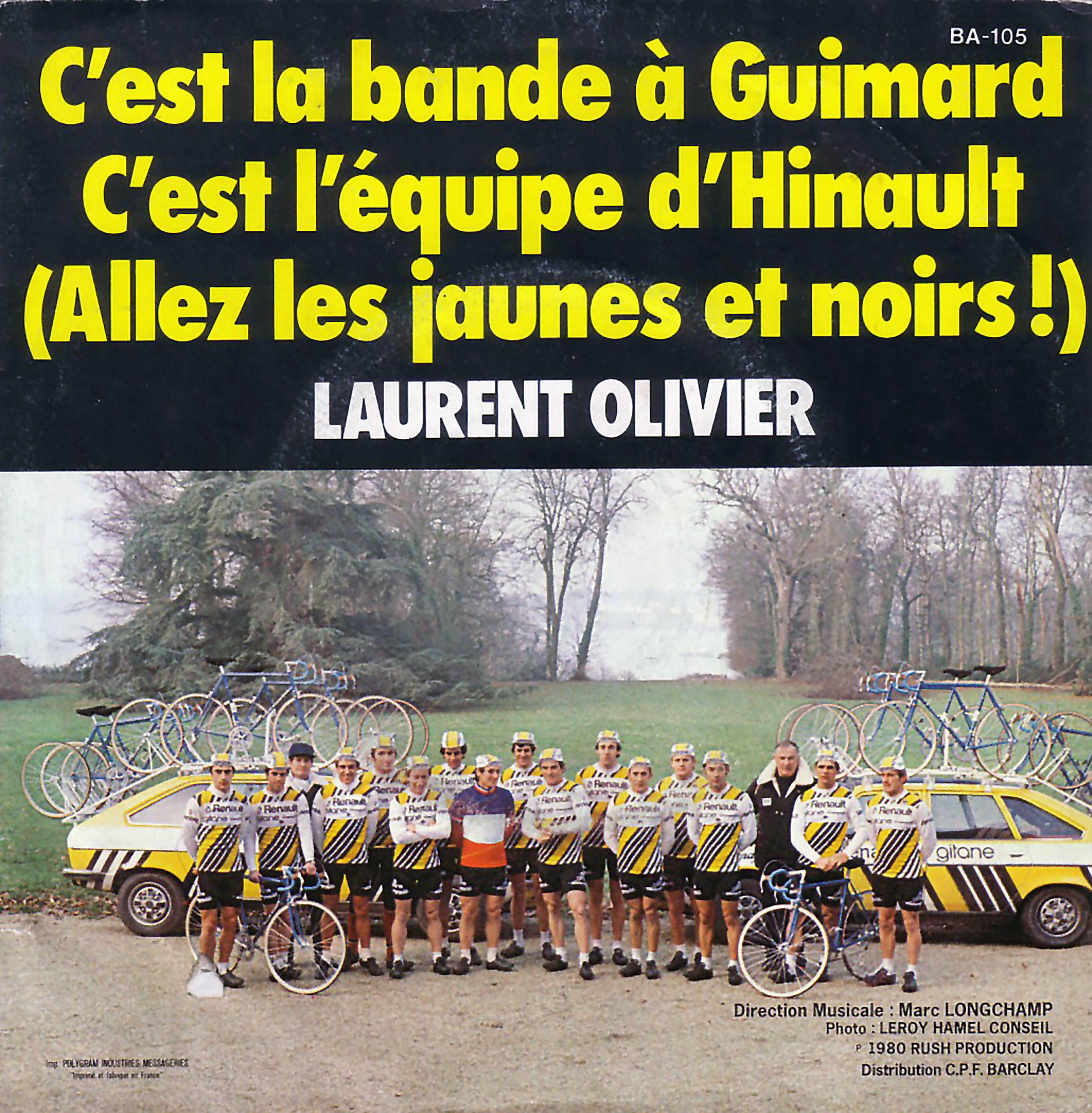 Laurent Olivier Single With the Renault Gitane Cycling Team and Bernard Hinault