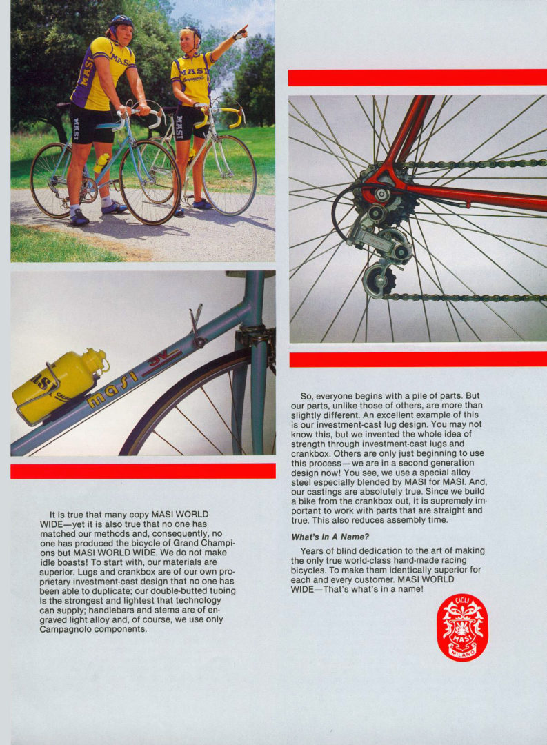 The Mystique of Masi From Vigorelli to Volumetrica Ebykr