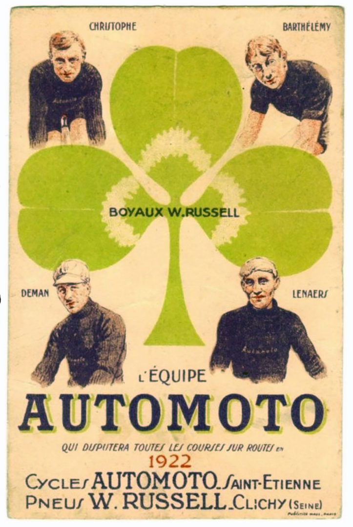 ebykr-1922-team-automoto-postcard (Cycles Automoto: Setting the Standard)