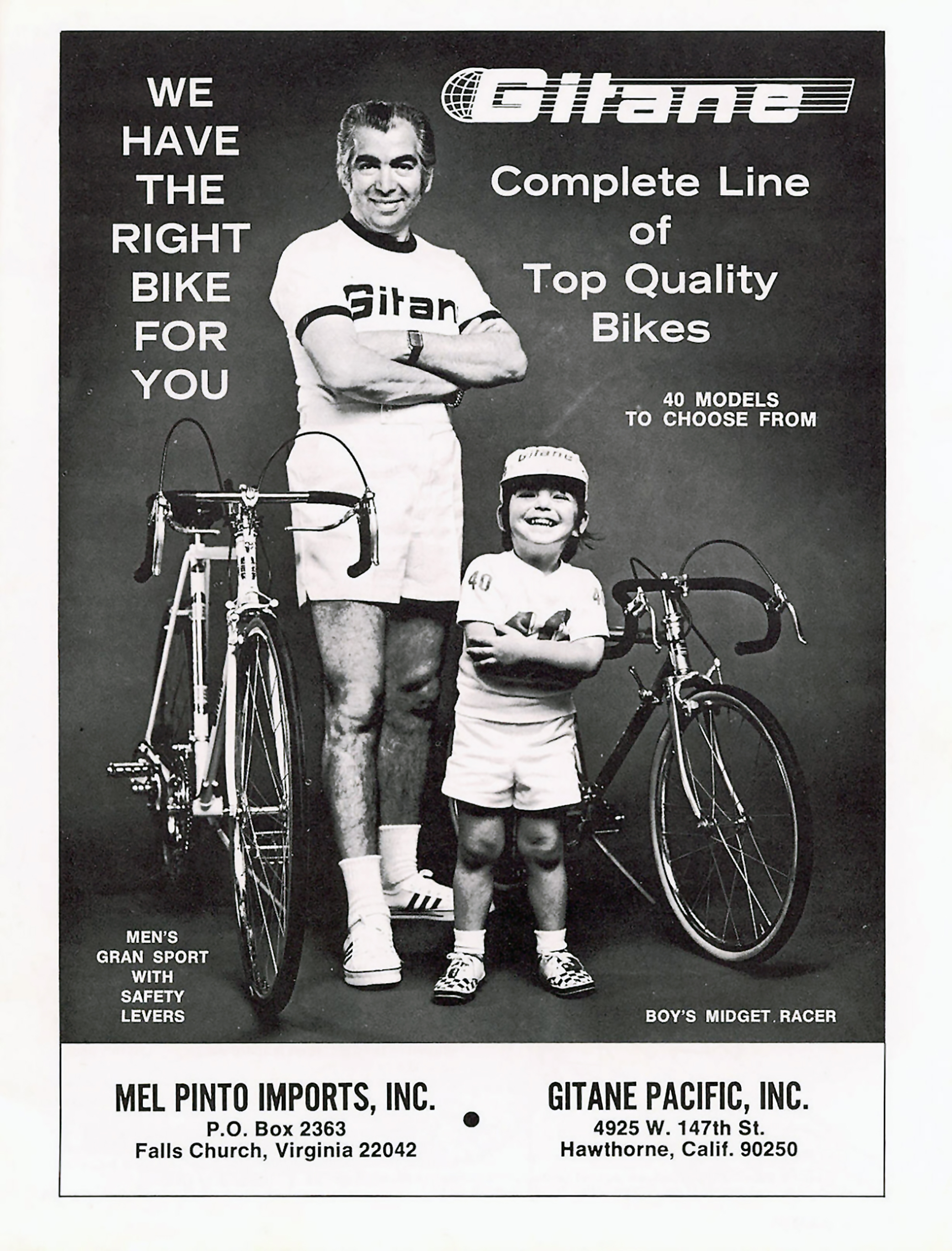 Gitane 1970 Mel Pinto Imports Advertisement 2