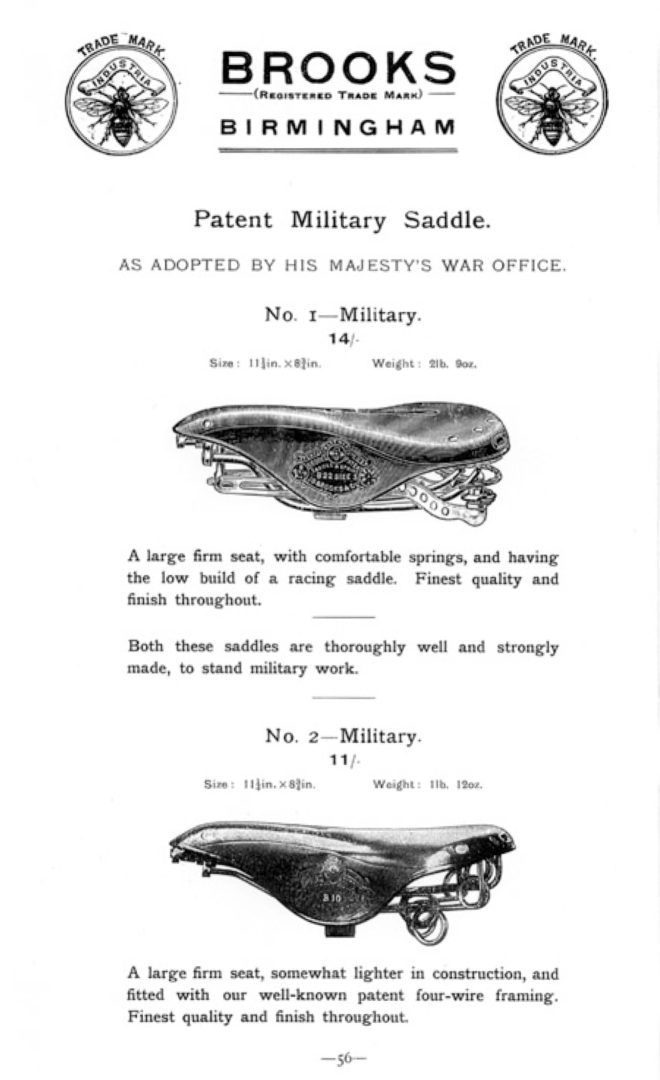 ebykr-brooks-1905-catalog-military-saddles-page-56 (Brooks England: The Eternal One)