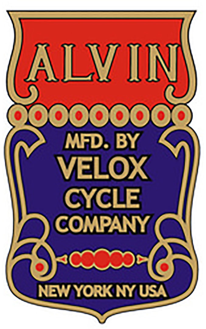 Alvin Velox Cycle Company Head Tube Decal