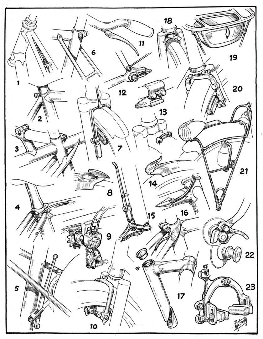 ebykr-daniel-rebour-le-cycle-drawings-11-1-1948 (Random Rebour: Random Bicycle Drawing by Daniel Rebour)