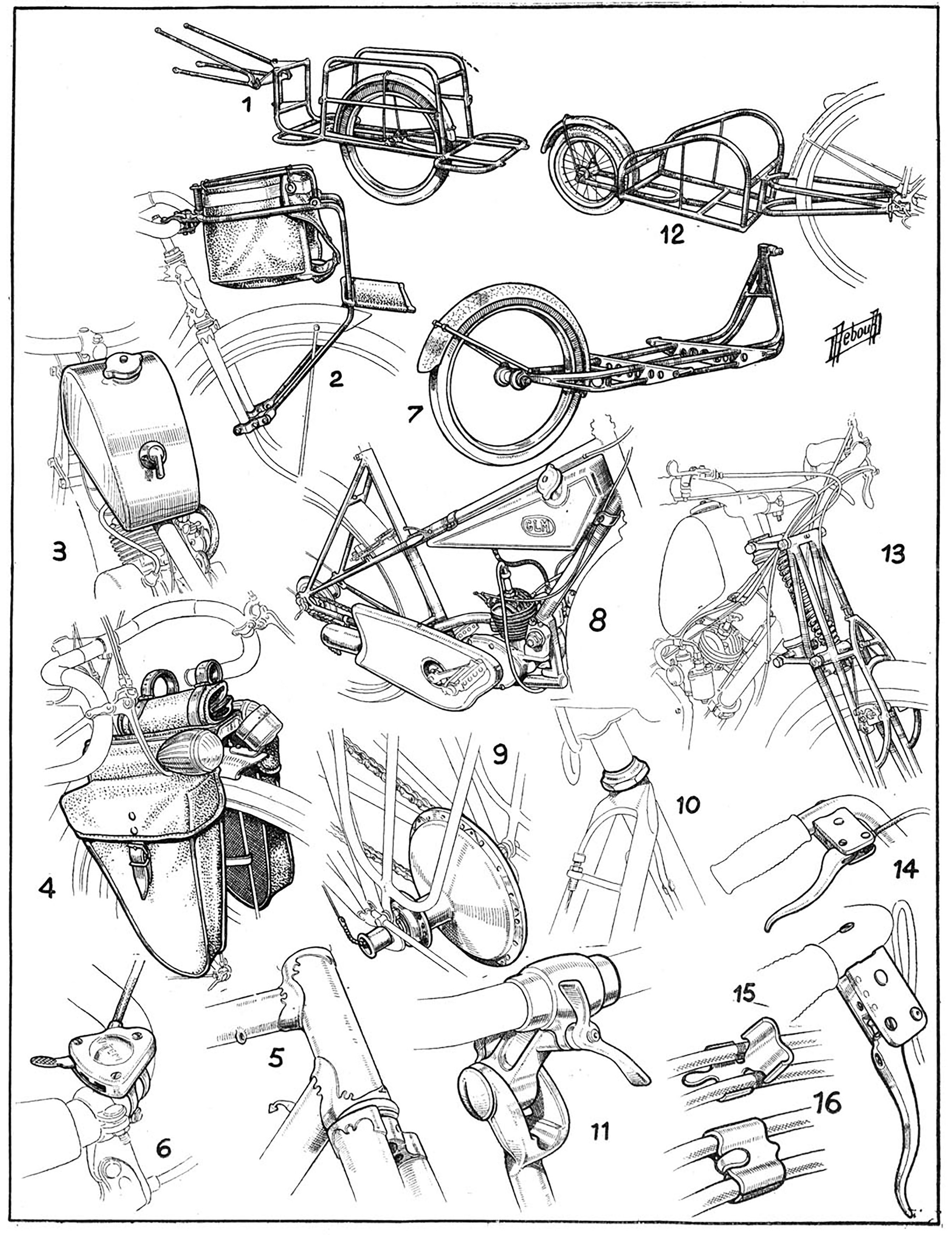 Daniel Rebour Le Cycle Drawings 7-1-1949