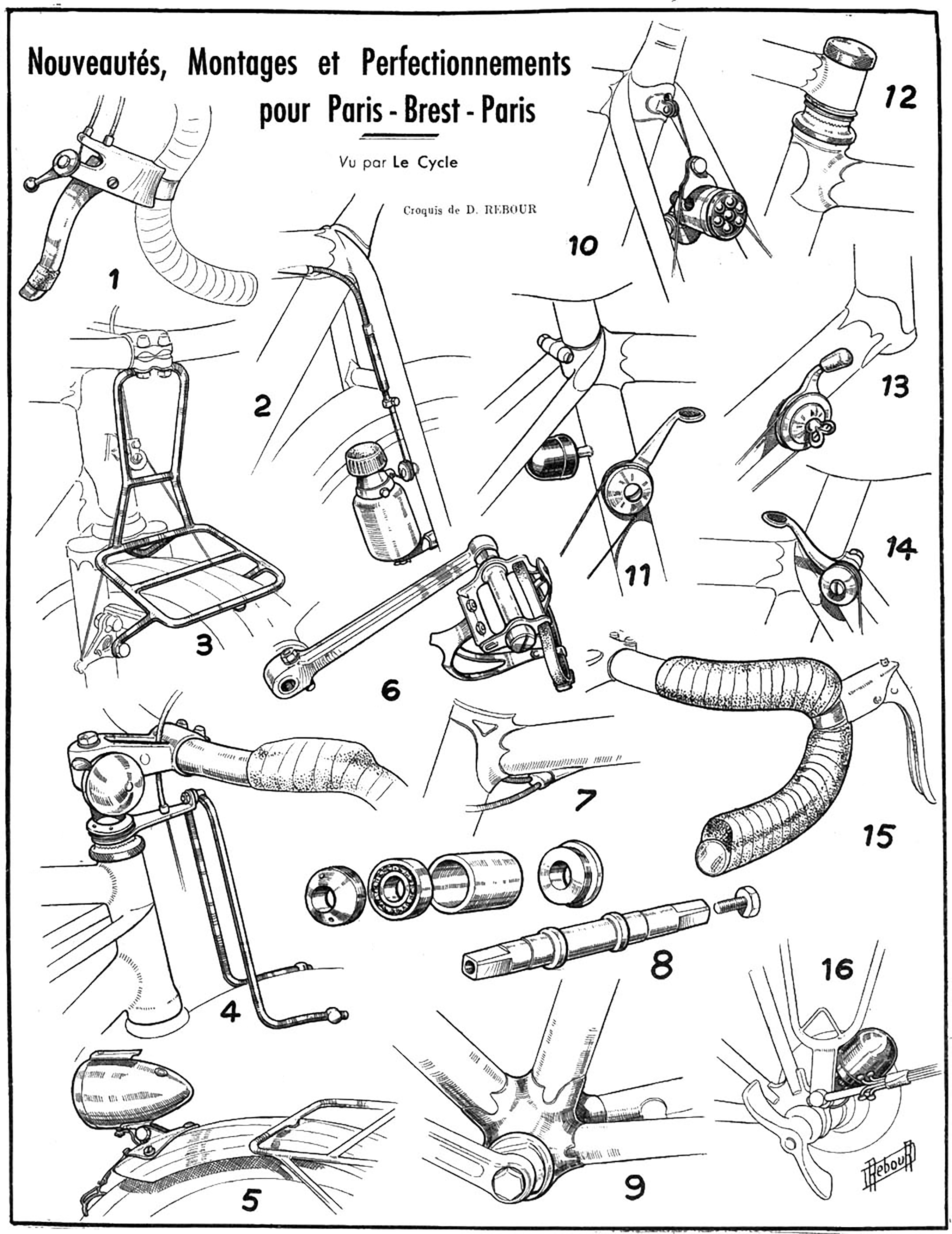 Daniel Rebour Perfectionnements pour Paris-Brest-Paris 1-1-1949